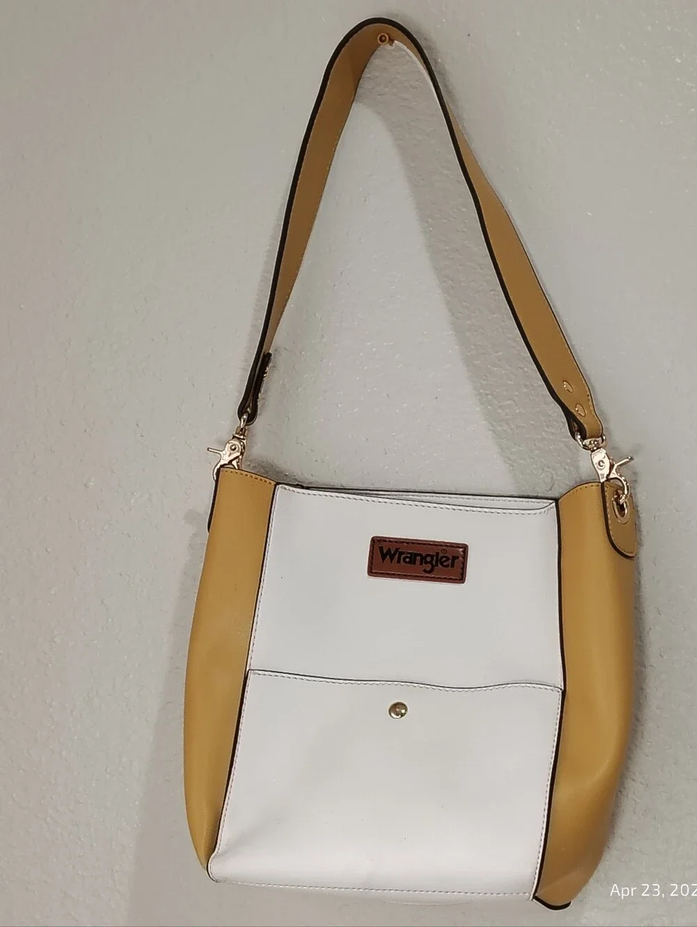 Wrangler Yellow And White Purse Western Cowgirl Chic Rodeo